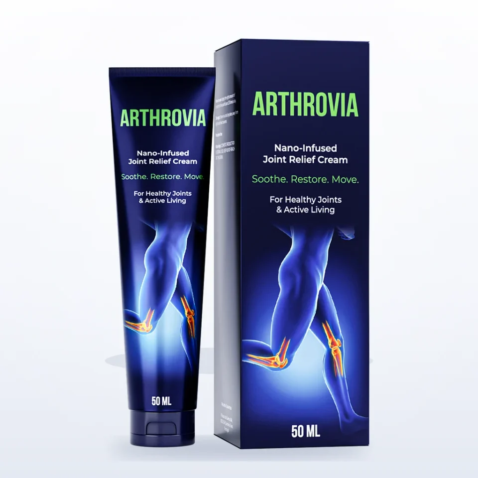 Frontalaufnahme der Arthrovia Tube, alle Angaben des Etiketts gut lesbar